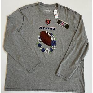 Tommy Bahama Gray Chicago Bears Sport Lei Pass Long Sleeve T-Shirt Men Sz 3XL🛒
